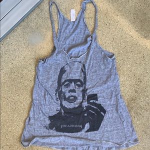 Razorback Frankenstein gray tee